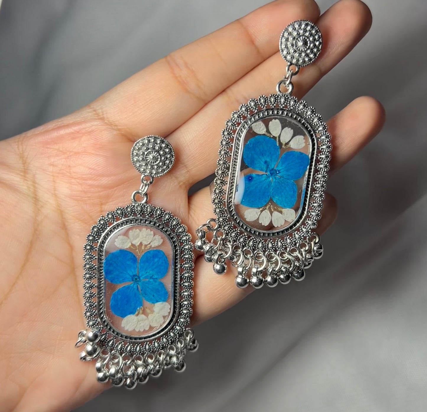 THE PHOOL oxidized jhumka