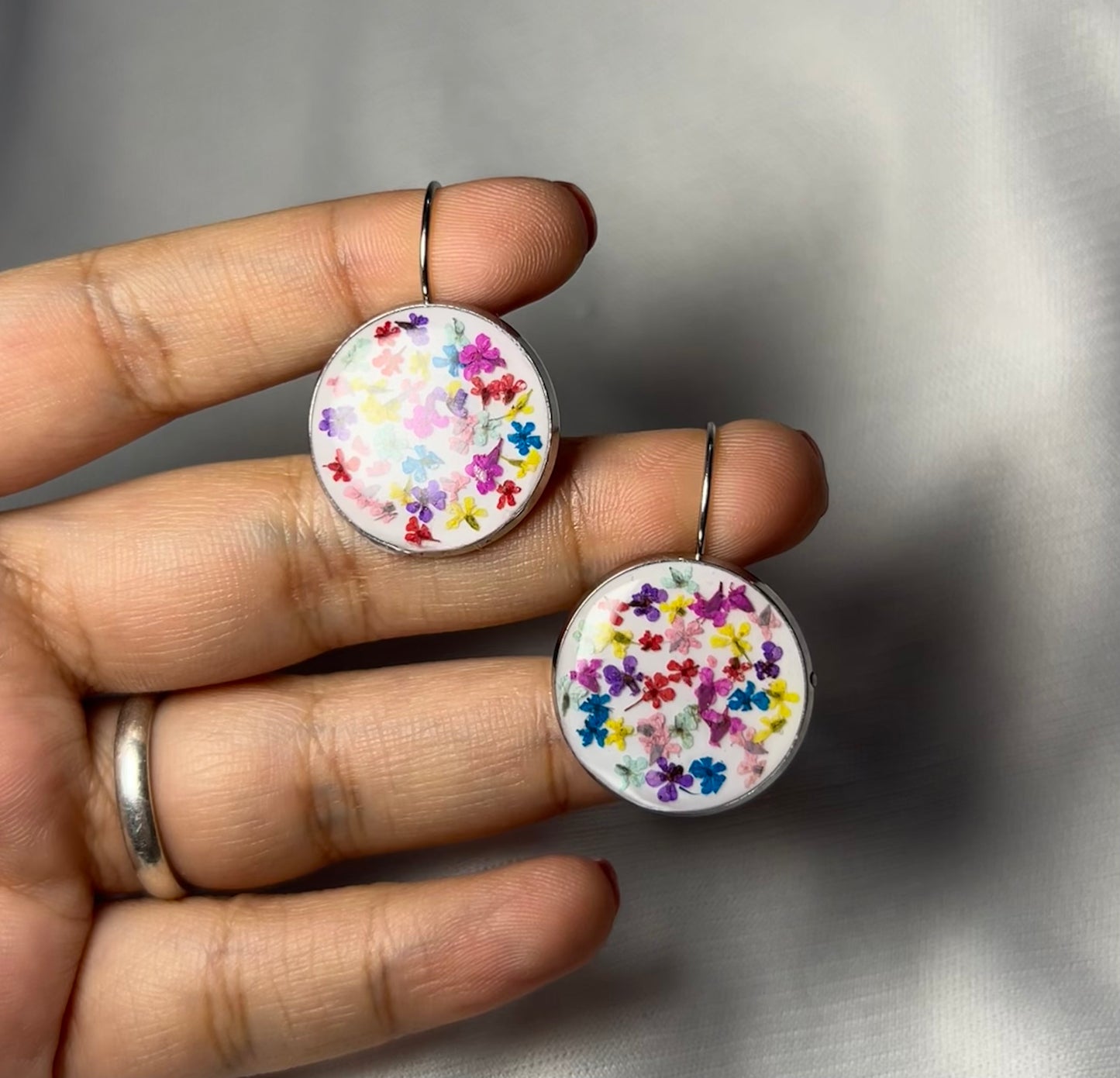 THE LUMA silver earrings