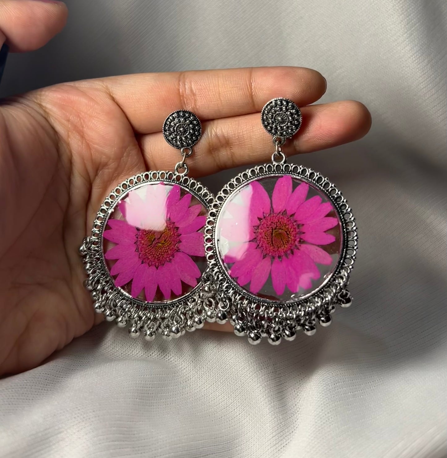 THE SHRI oxidised jhumka