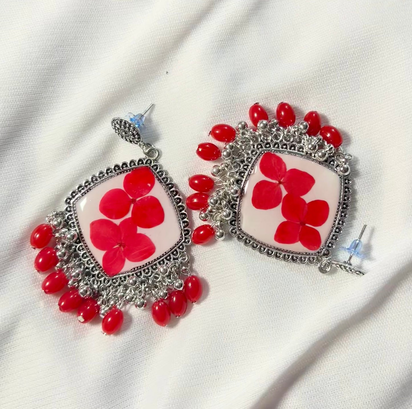 THE TITHI oxidised jhumka