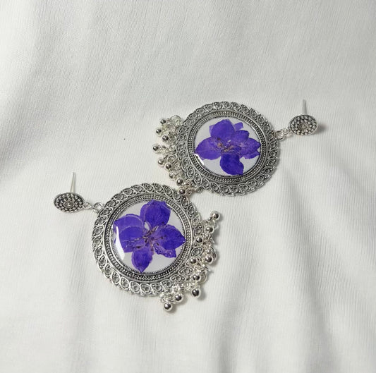 THE POORY oxidised jhumka