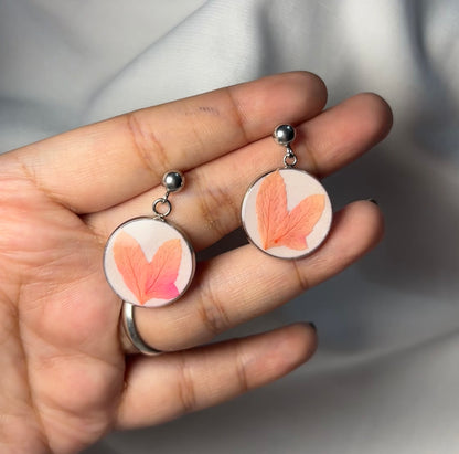 THE PEACHY silver earrings