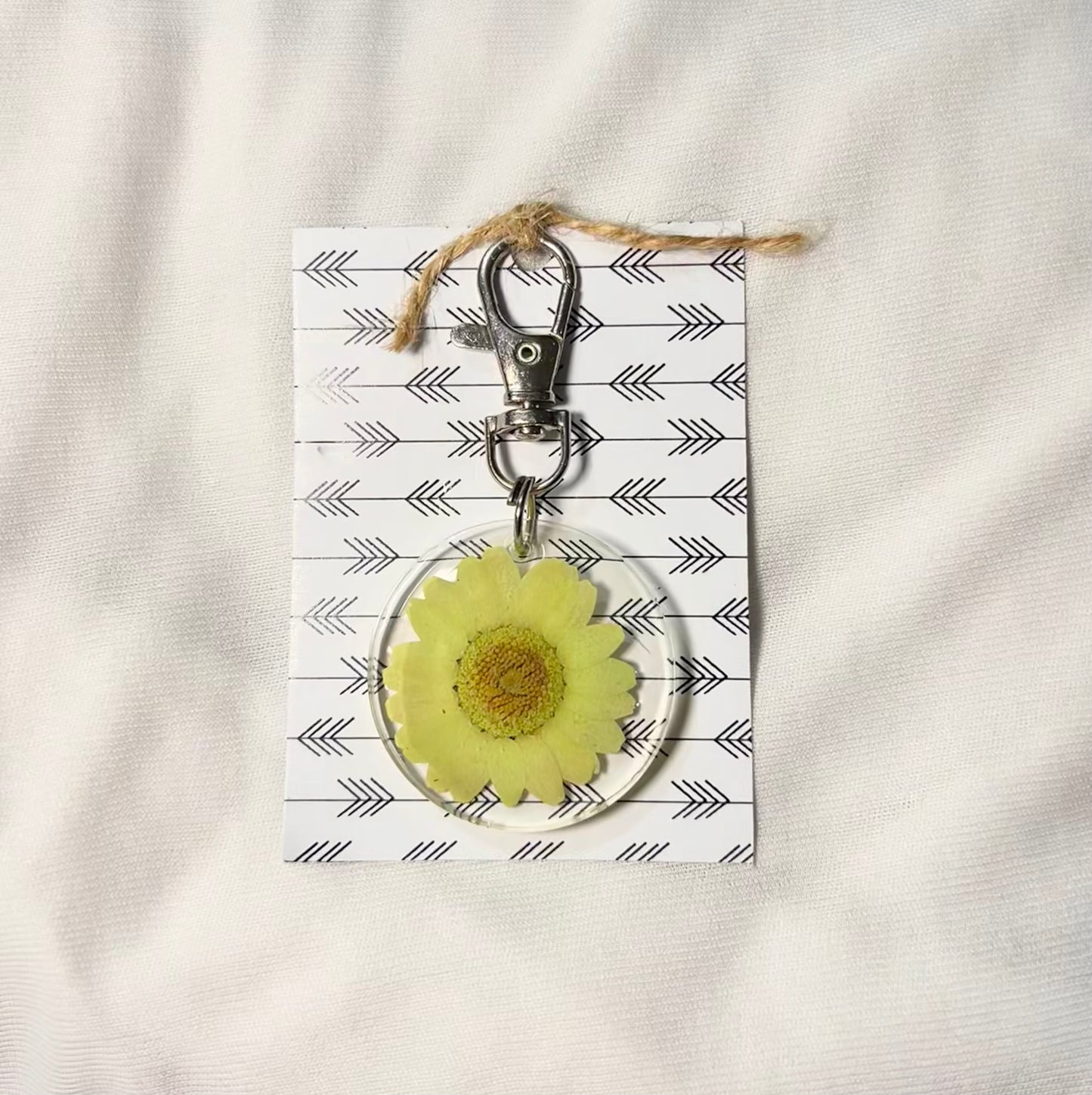 THE GREEN DAISY bag charm/keychain
