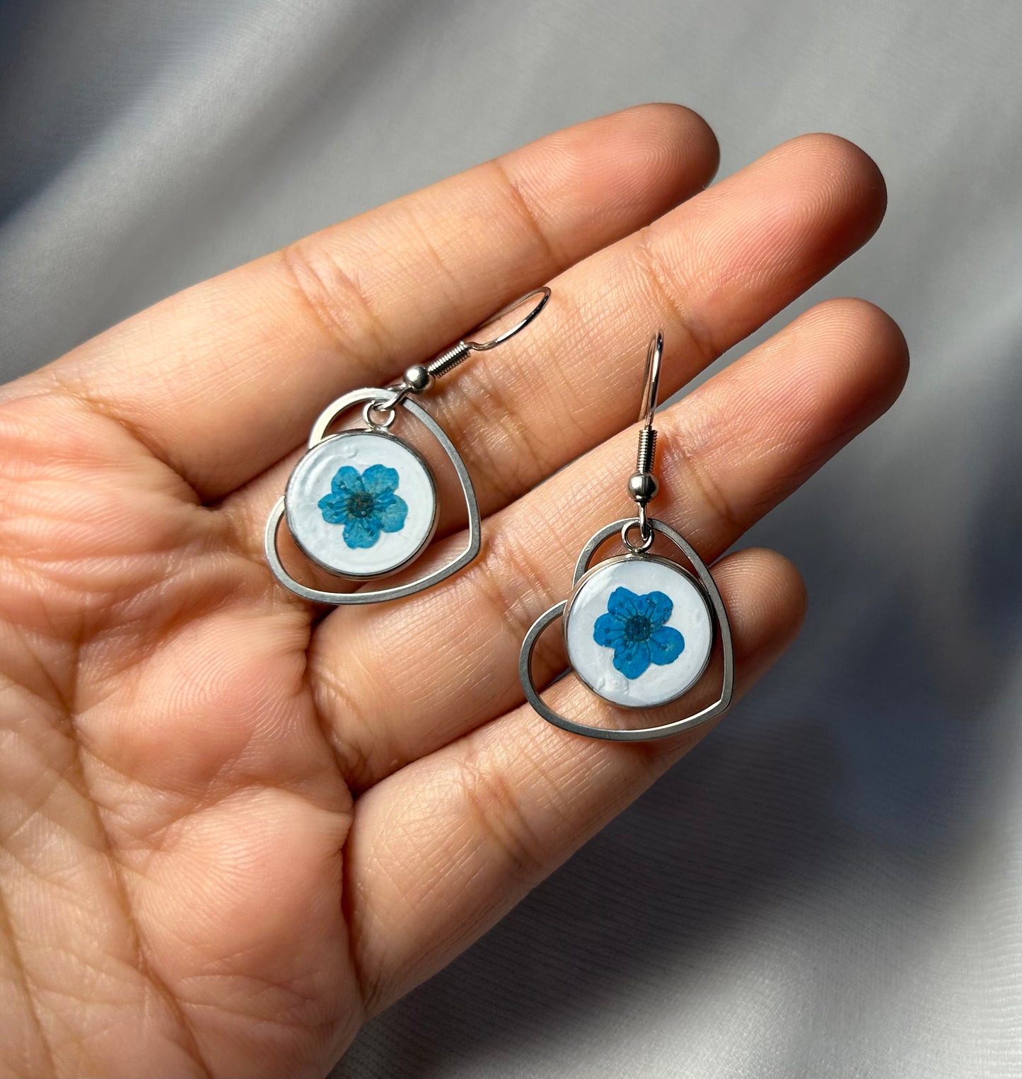 THE BLUEY silver earrings