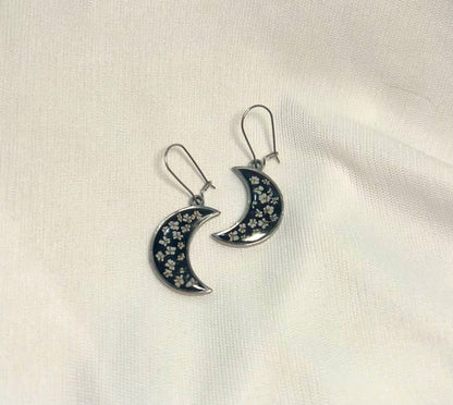 THE MOONY silver earrings
