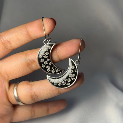 THE MOONY silver earrings