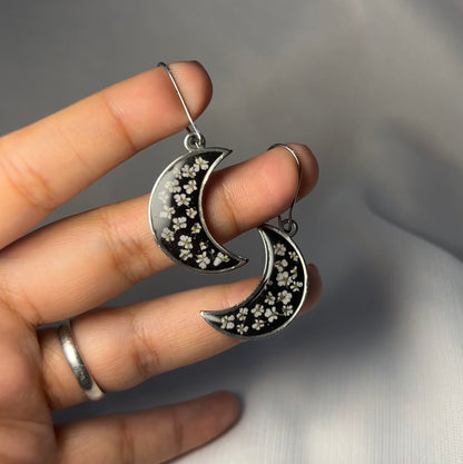 THE MOONY silver earrings