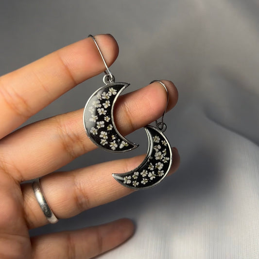 THE MOONY silver earrings
