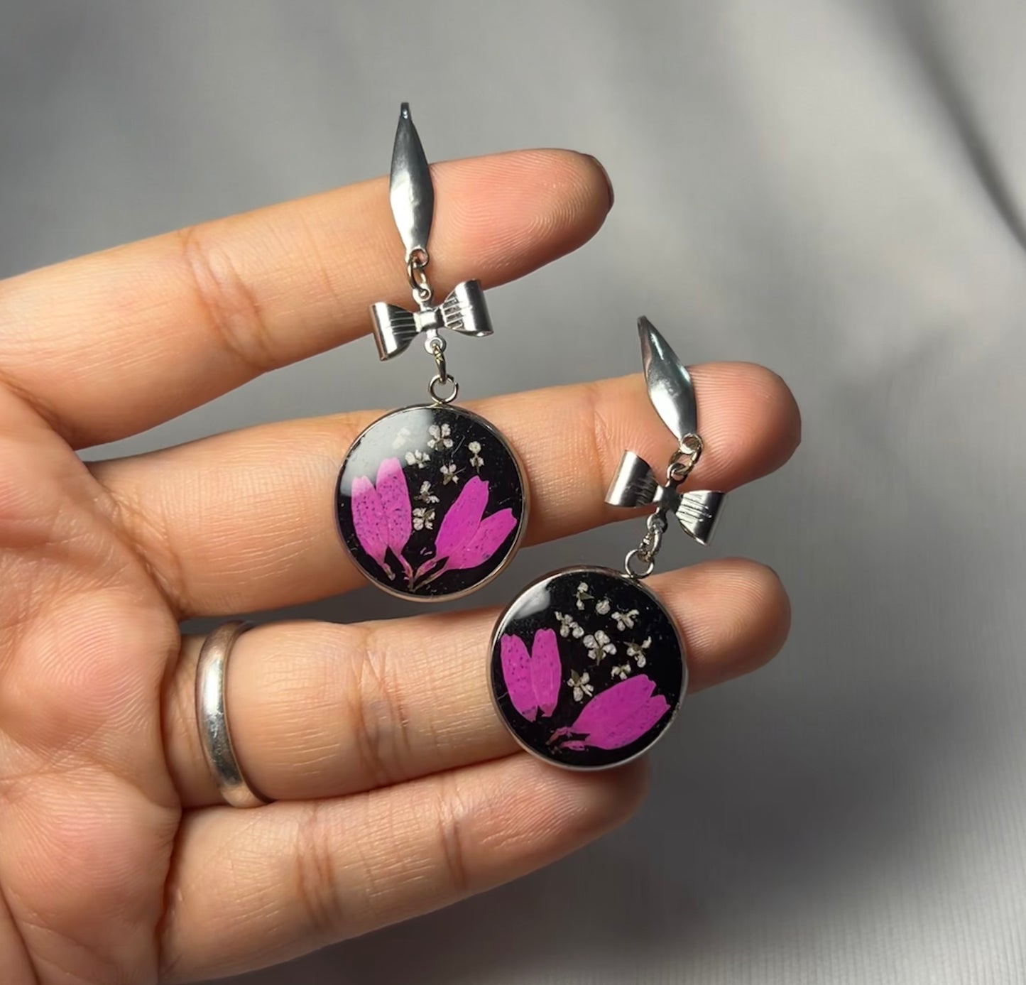 THE PENNY silver earrings
