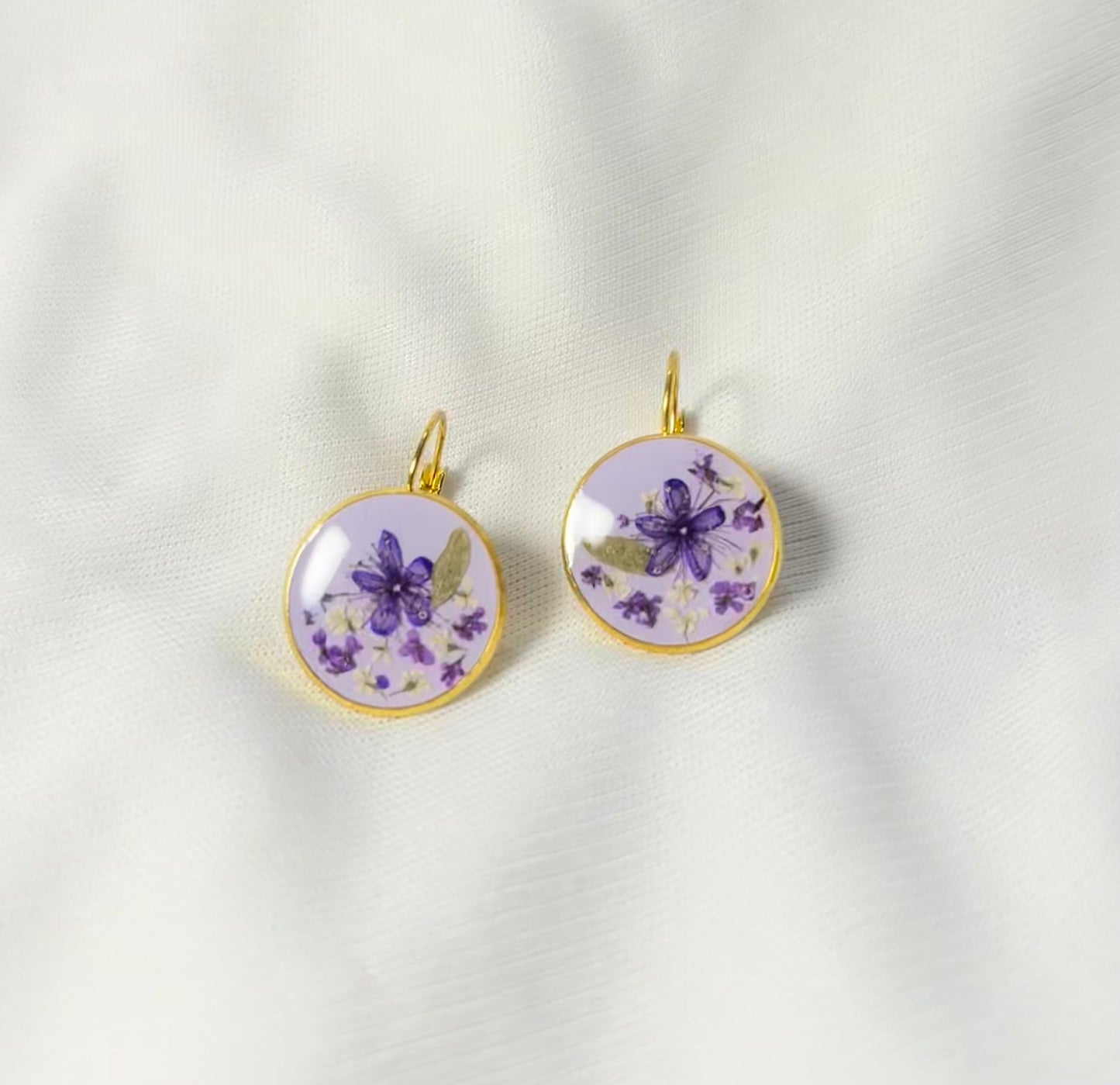 THE HALO gold earrings