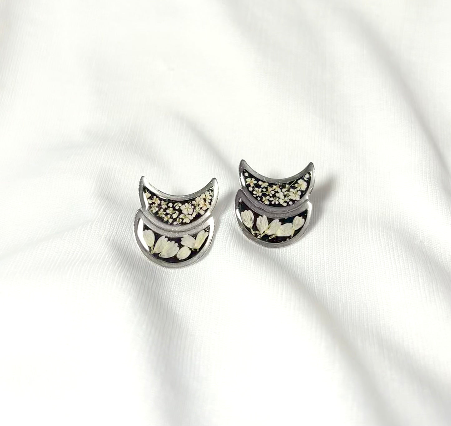THE CRESCENT silver studs