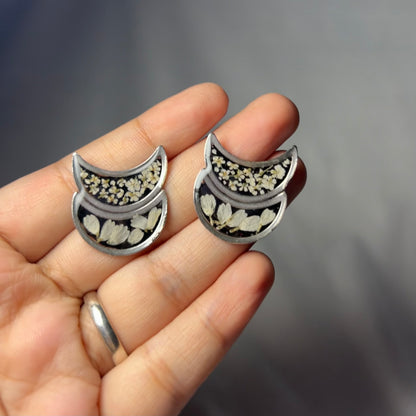 THE CRESCENT silver studs