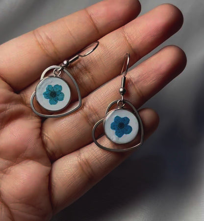 THE BLUEY silver earrings
